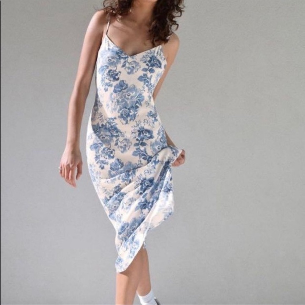 Reformation Chianti Slip Dress in Olympia size L